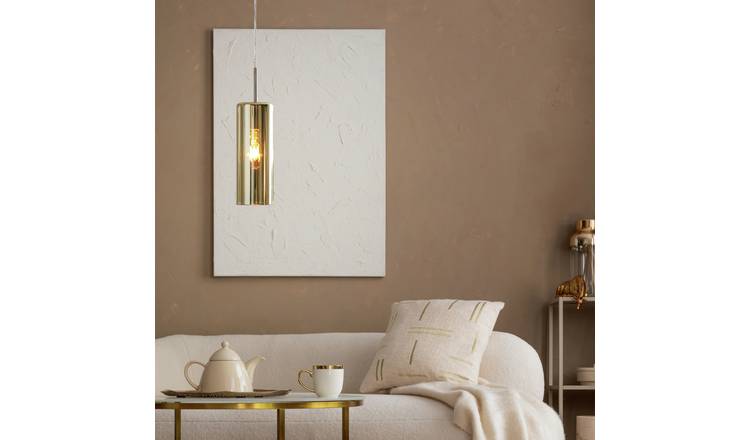 EGLO Selvino Steel Pendant Light - Nickel & Gold