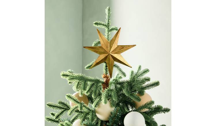 Habitat Gold Metal Star Christmas Tree Topper