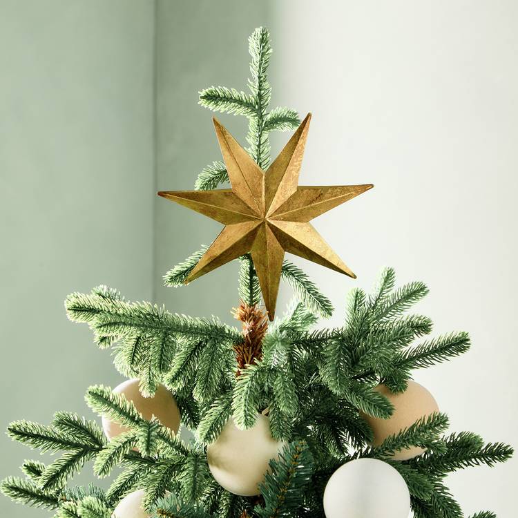 Habitat Gold Metal Star Christmas Tree Topper 0