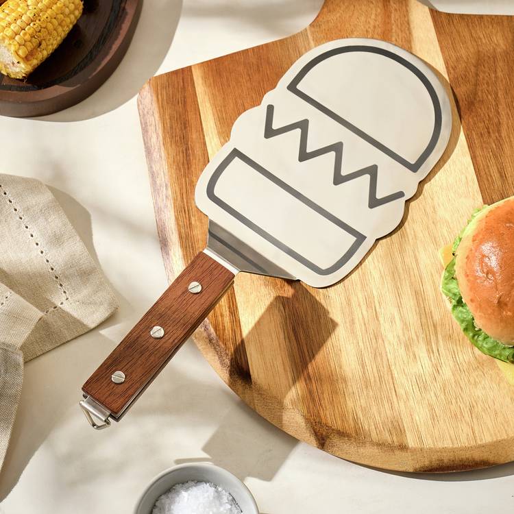 Home Stainless Steel Barbeque Burger Flipper 0