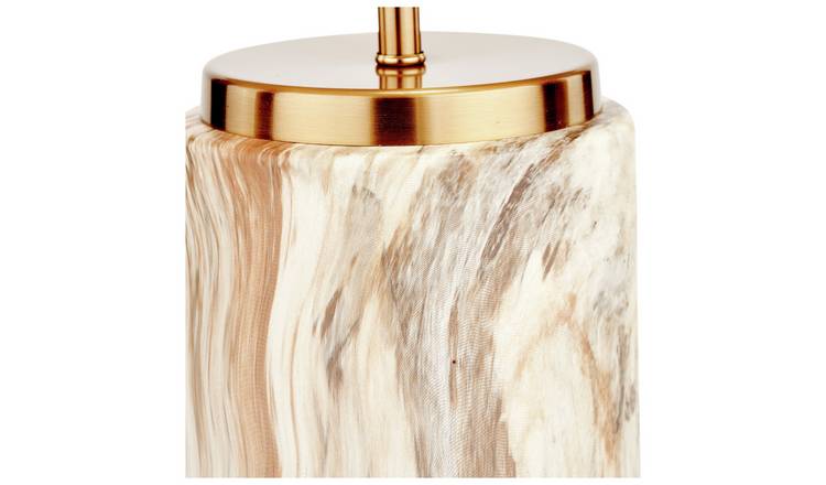 Pacific Carrara Ceramic Stone Effect Table Lamp - Natural