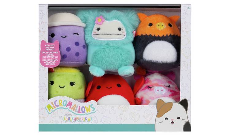 Squishmallows Micro Plush Toy-Pack of 6