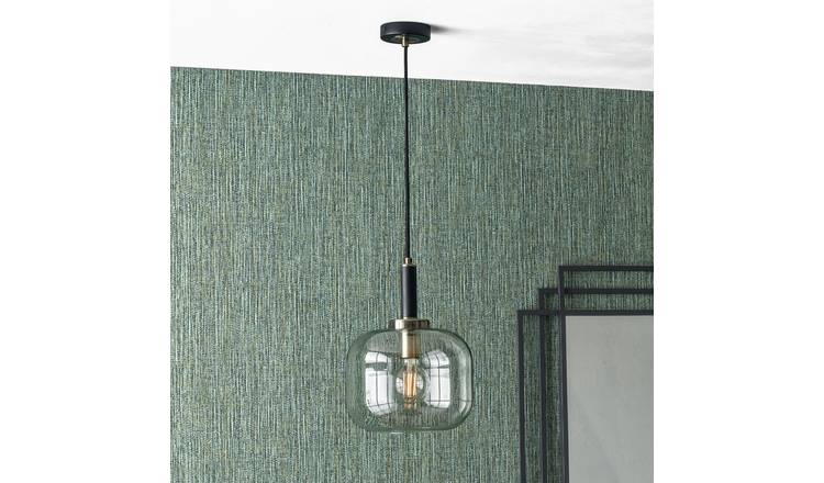 Pacific Florence Glass Pendant Light - Black