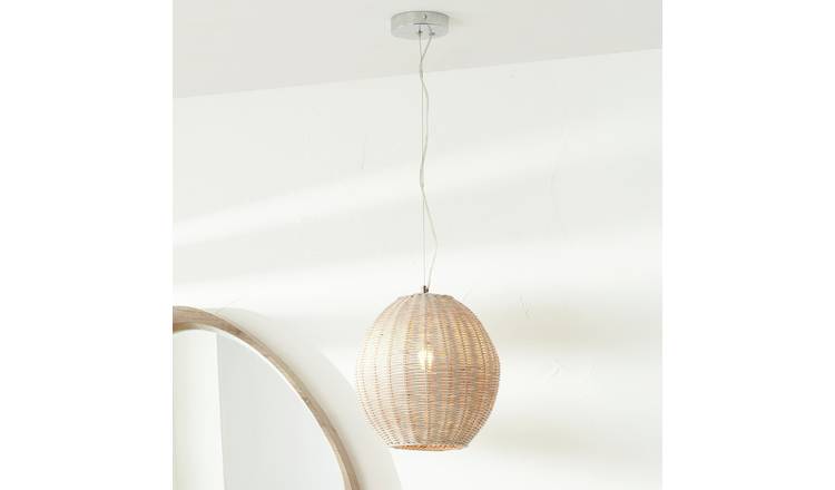 Pacific Raffles Rattan Large Pendant Light - Natural