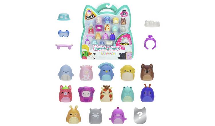 Squish-a-longs Mini Squish Plush-Pack of 14