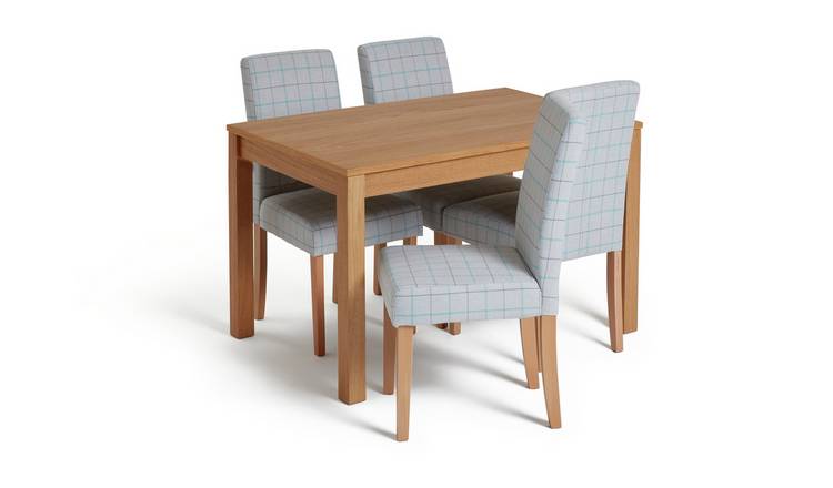 argos oak dining room sets