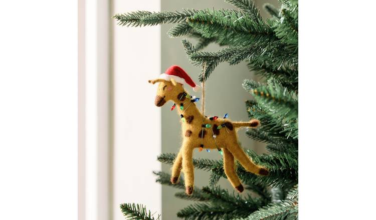 Habitat Single Giraffe in Lights Christmas Hanging Ornament