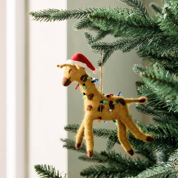 Habitat Single Giraffe in Lights Christmas Hanging Ornament 0