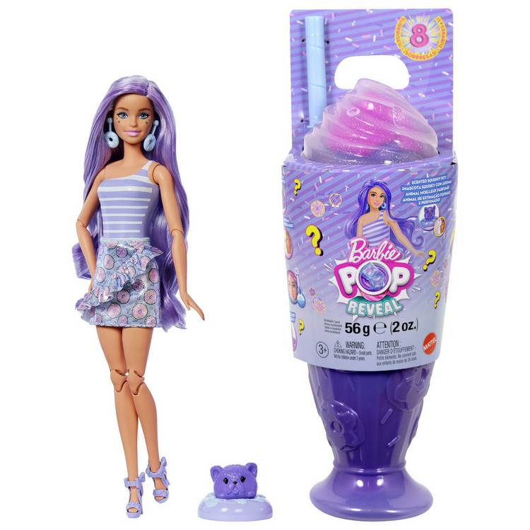 Barbie Pop Reveal Donut Dreams Fashion Doll & Pet 0
