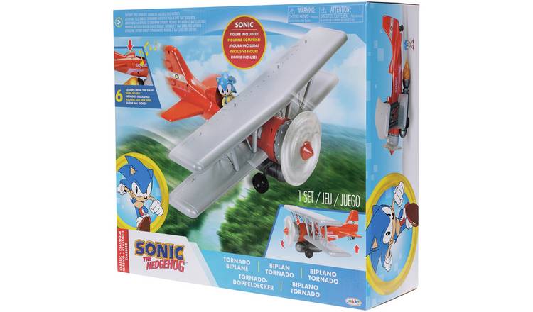 Sega Sonic 2.5 Inch Tornado Biplane with Sonic Figures