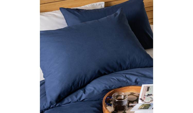  Home Essentials Soft Touch Pillowcase Pair - Navy