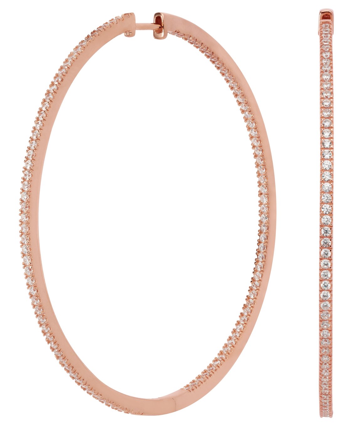 Revere 9ct Rose Gold Plated Sterling Silver Hoop Earrings Review