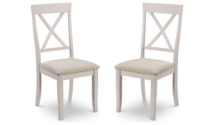 Julian Bowen Davenport Pair of Dining Chair - Grey