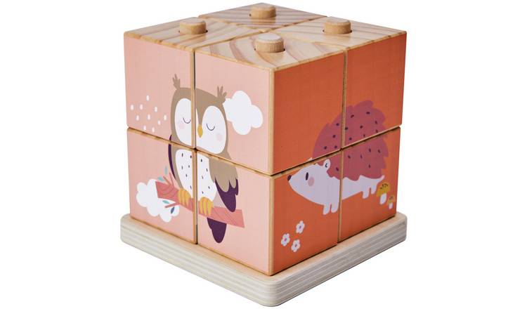 Chad Valley Woodland Stacking Block Puzzle