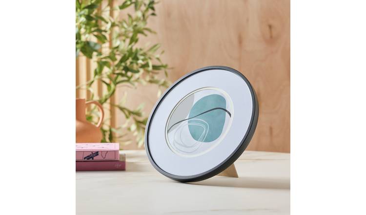 Habitat Black Round Metal Photo Frame