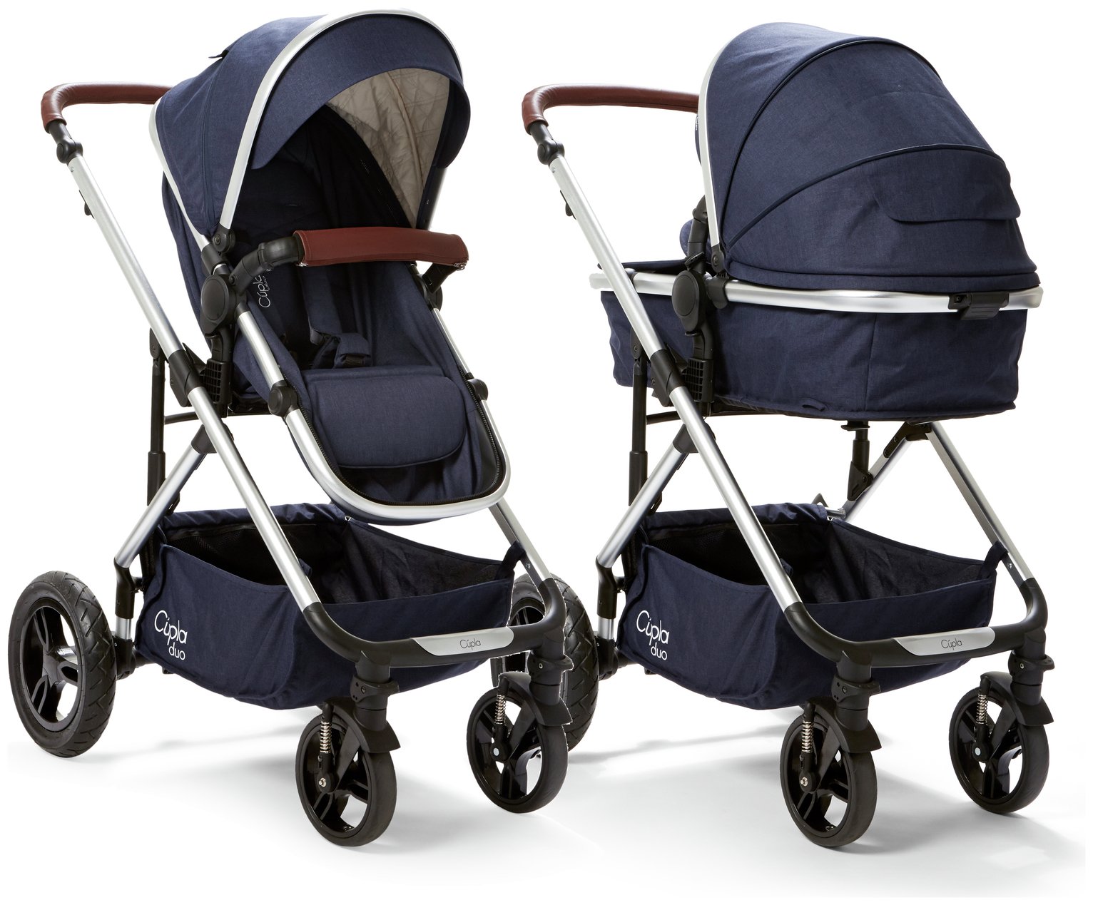 Cupla Duo 2 in 1 Pushchair Rain Cover - Navy Review