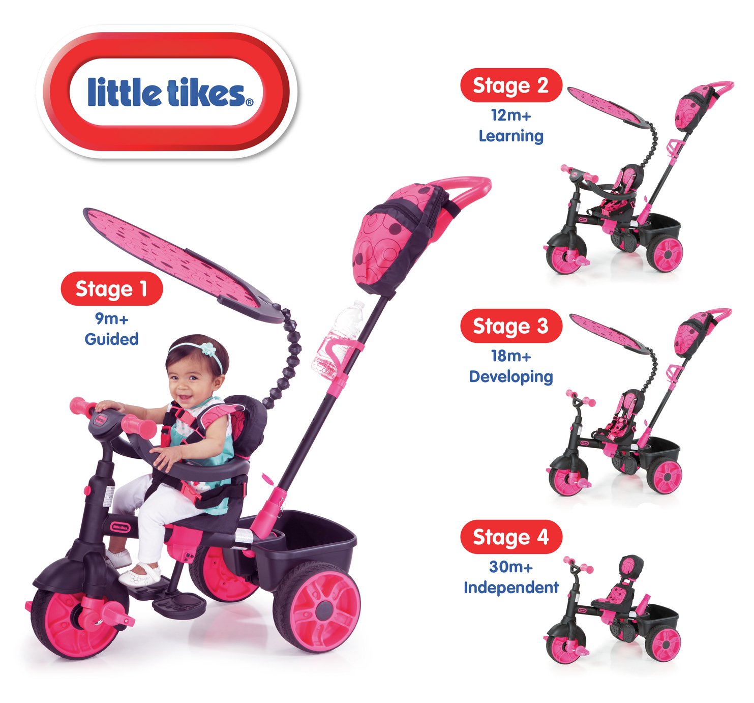little tikes trike with handle