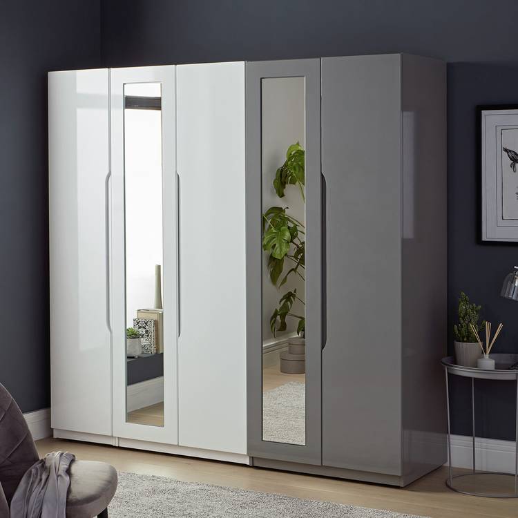 Legato 3 Door Wardrobe - White Gloss 0