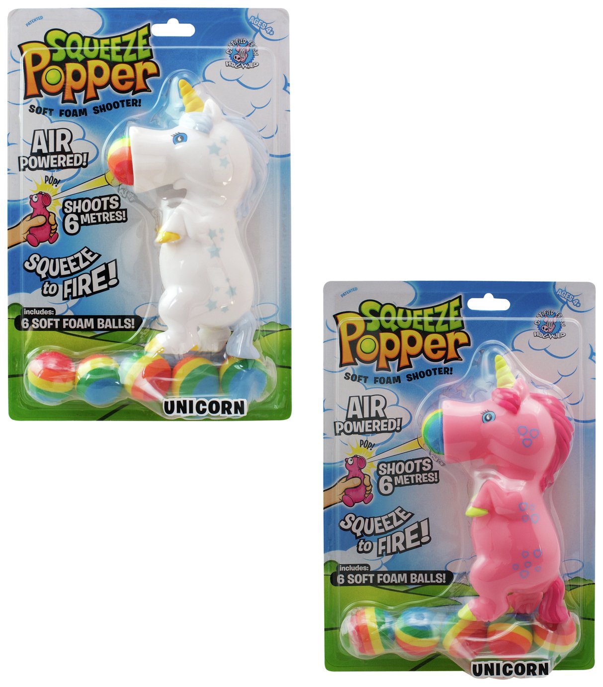 Squeeze Popper Unicorn- Twin Pack