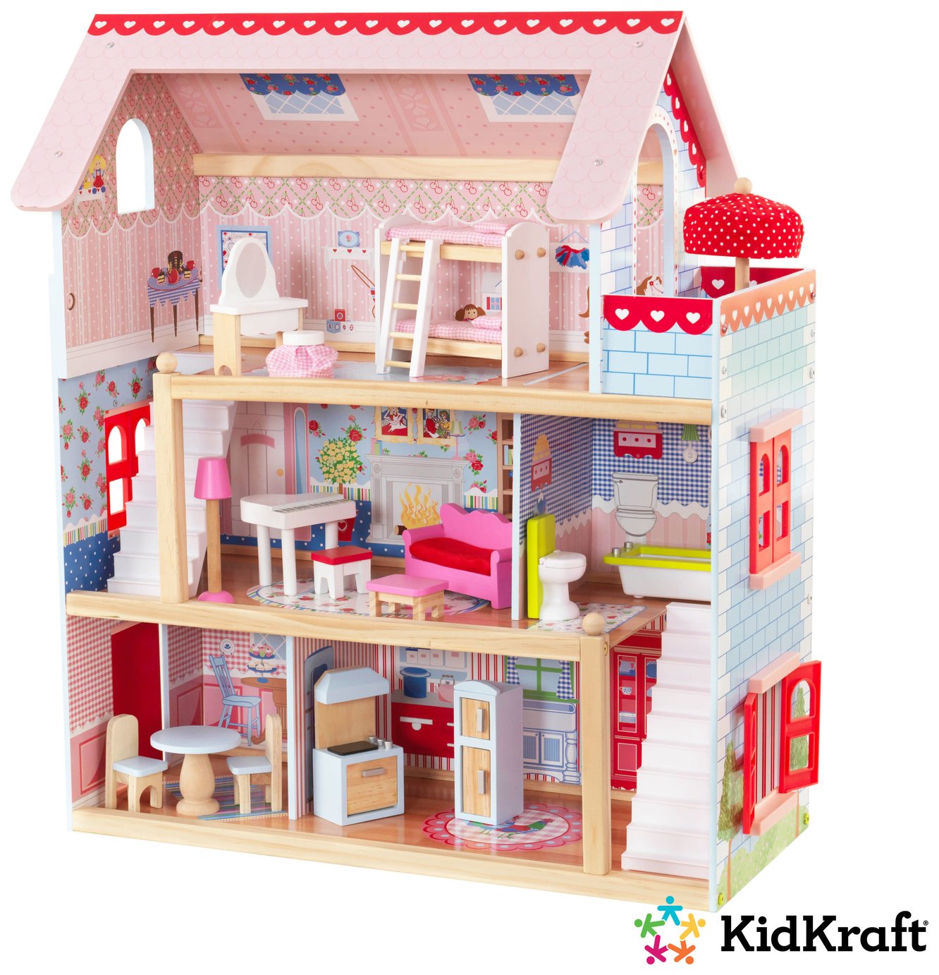 KidKraft Chelsea Doll Cottage Wooden Dolls House