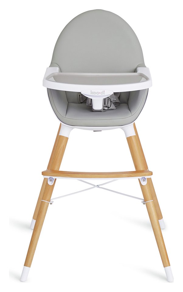 Koo-di Duo Wooden High Chair - Grey