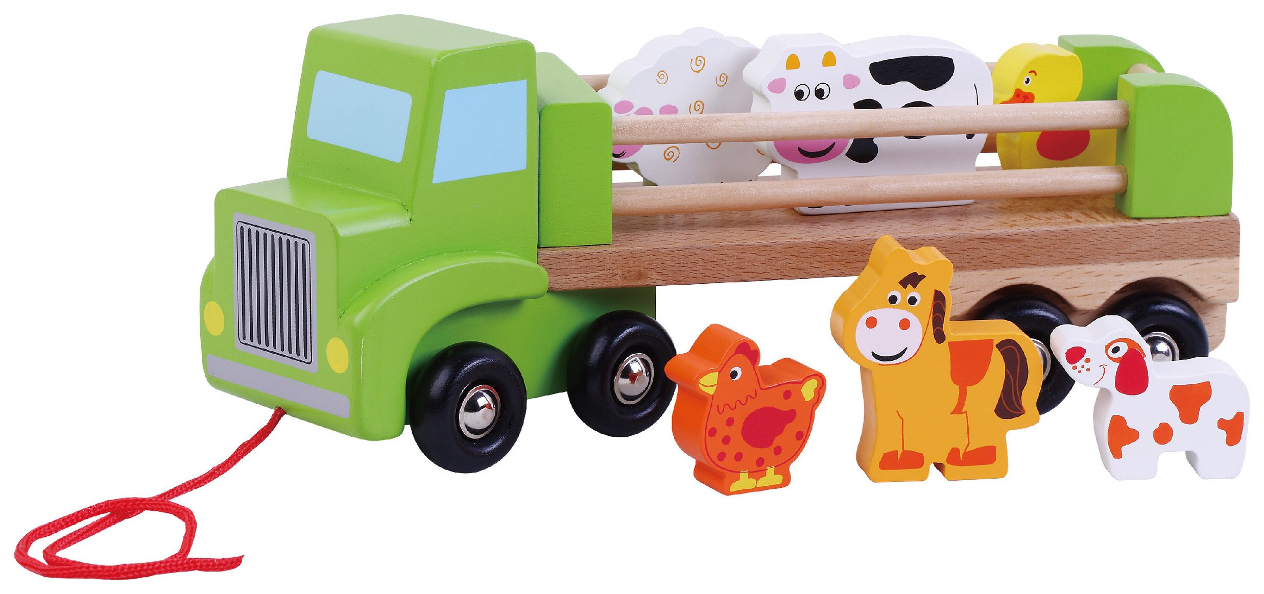 Jumini Wooden Farm Lorry with Animals