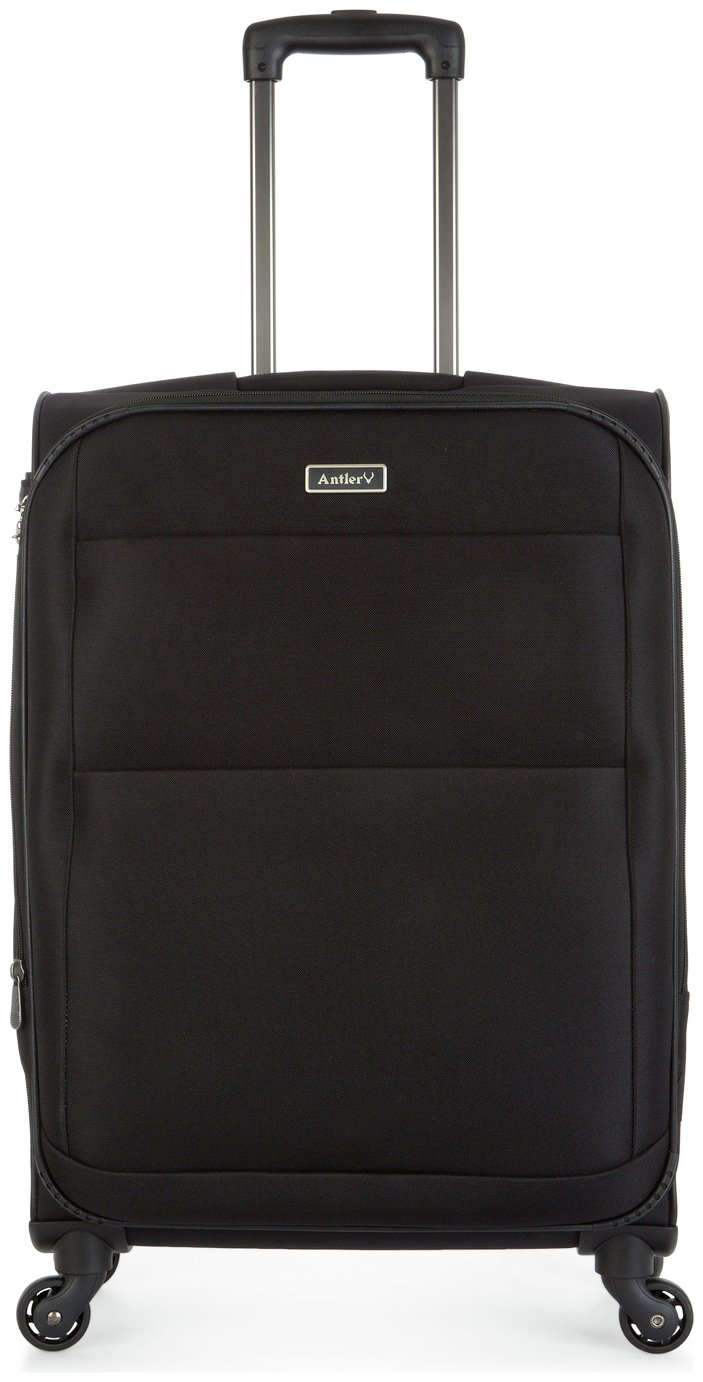 Antler Tourlite Soft 4 Wheel Medium Suitcase - Black