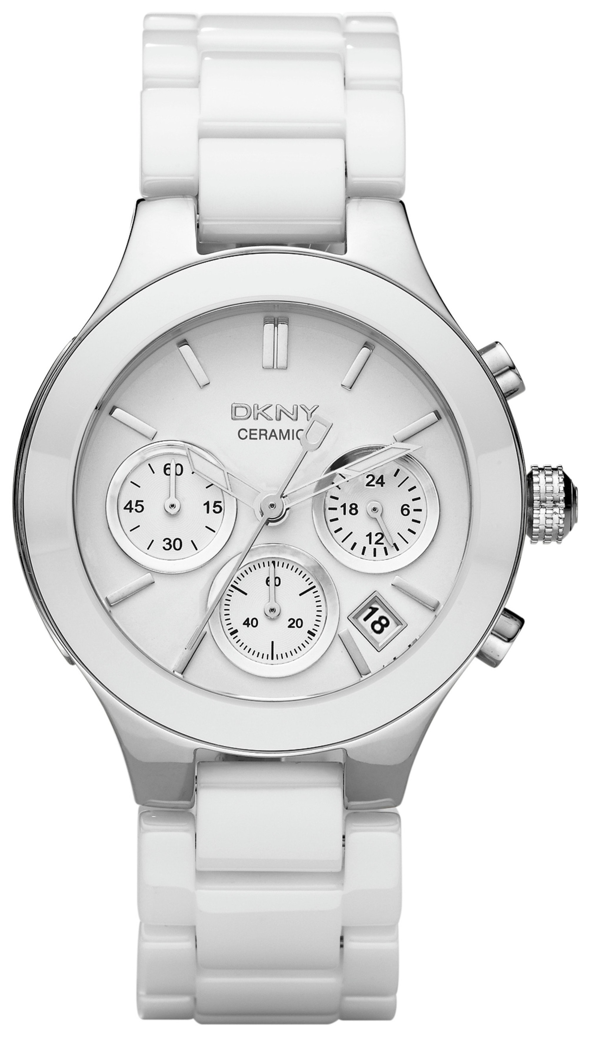 DKNY Ladies' Chambers NY4912 Ceramic Chronograph Watch