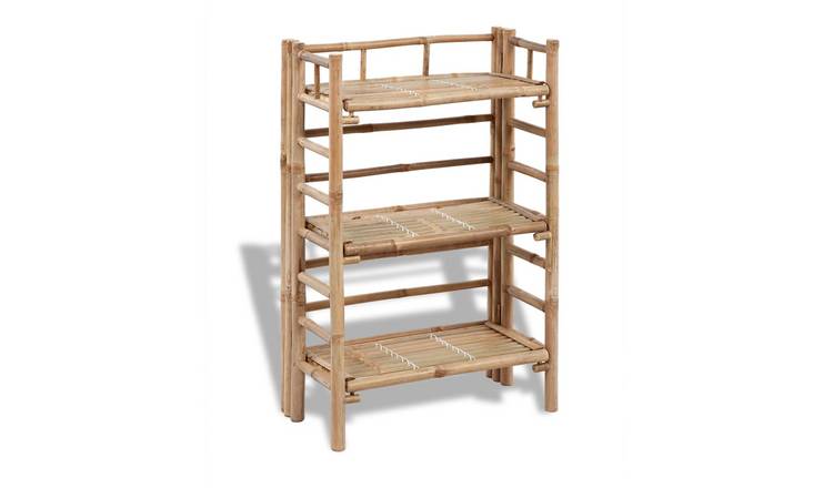 Walplus 3-Tier Bamboo Plant Rack - 56 x 30 x 85 cm