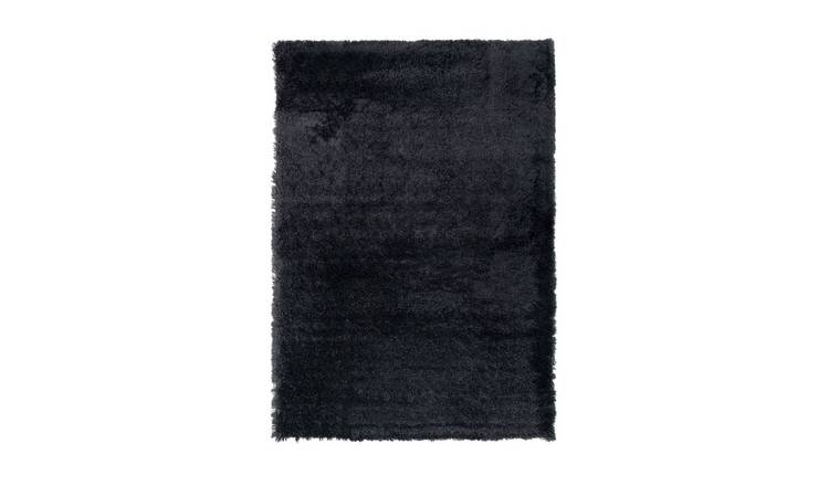 Kukoon Charcoal Grey Super Soft Shaggy Rug - 60 x 110cm