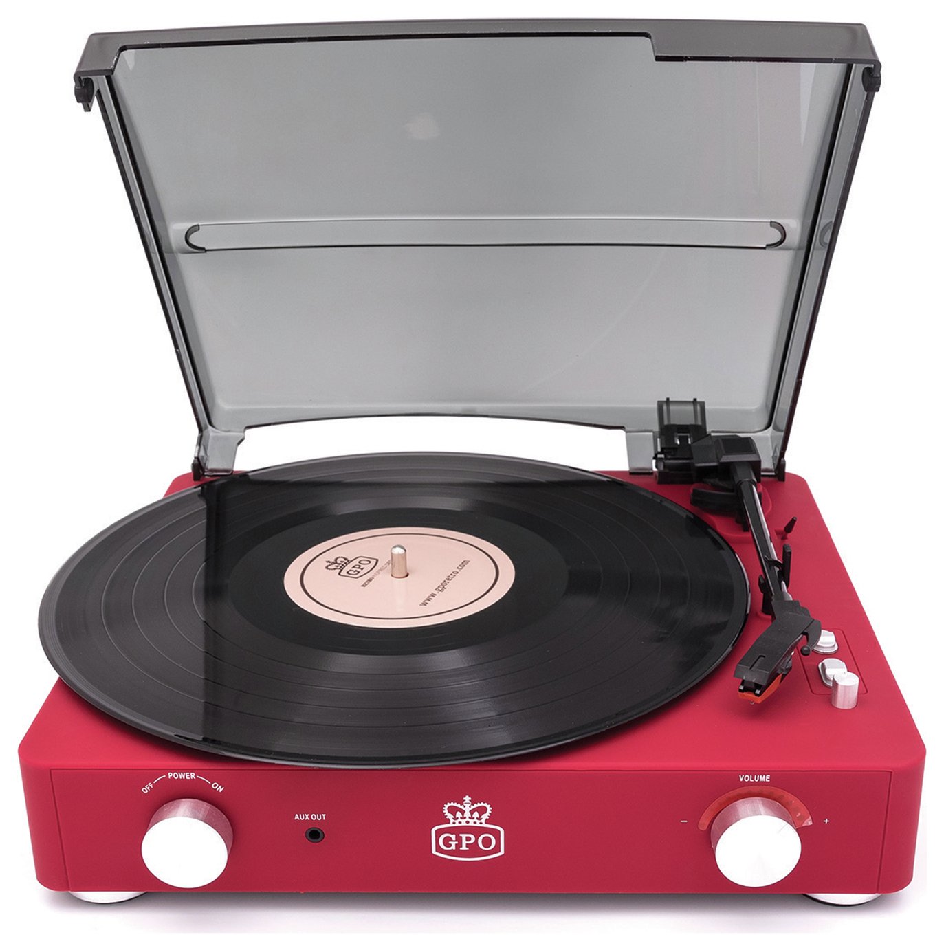 GPO Stylo II Record Player - Red