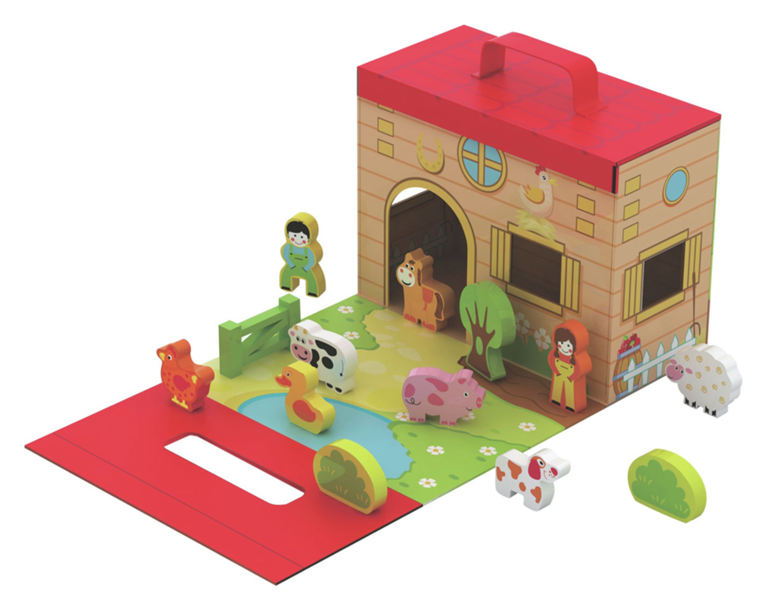 Jumini Wooden Foldaway Farm Playset