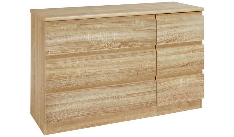 Buy Avenue 3 3 Drawer Chest Natural Oak Effect Chest Of