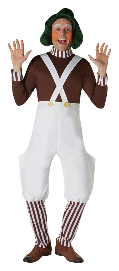 Oompa Loompa Adult's Fancy Dress Costume - One Size