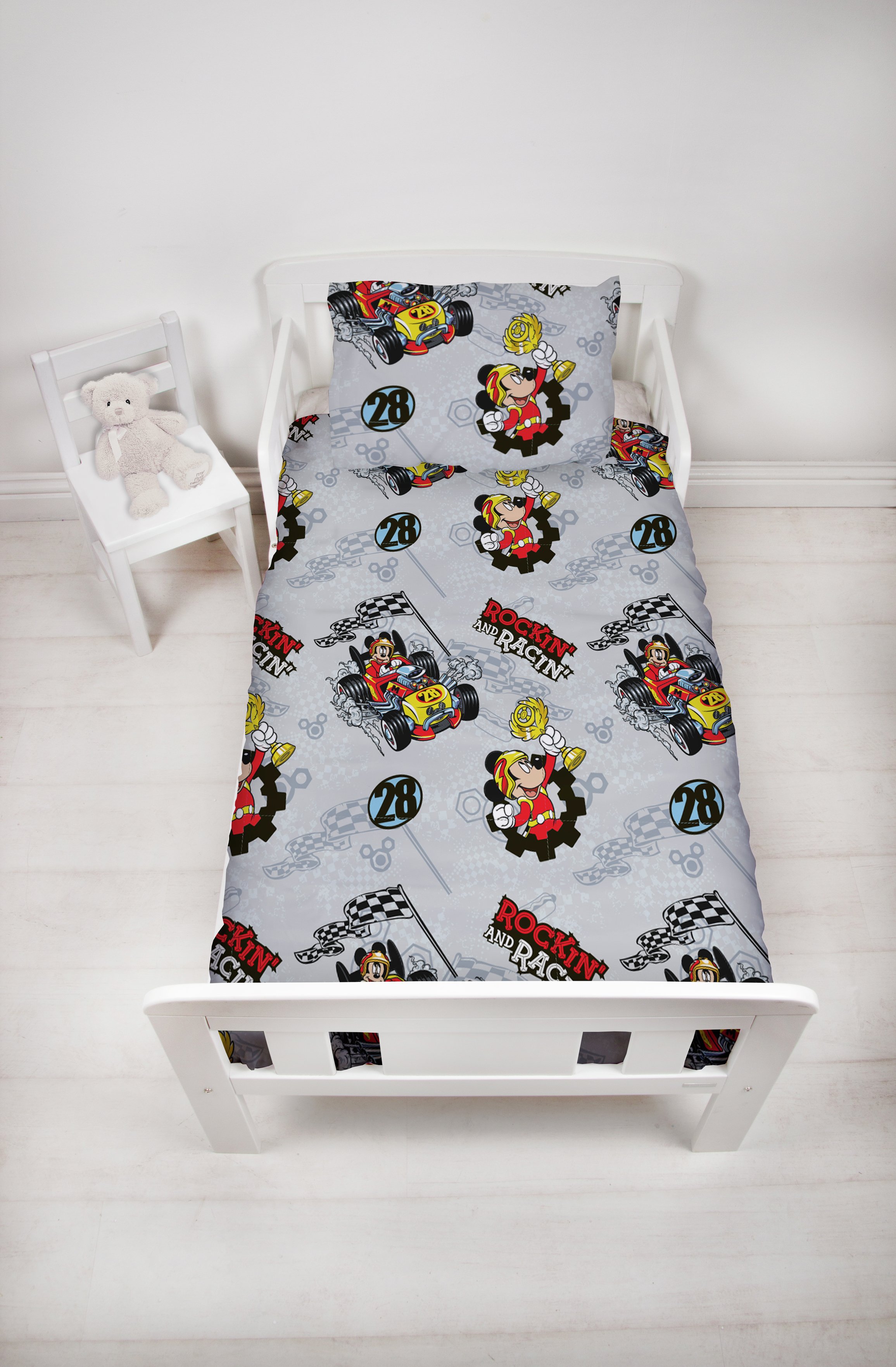 Mickey Mouse Racer Toddler Bed In A Bag Set 7503861 Argos Price Tracker Pricehistory Co Uk