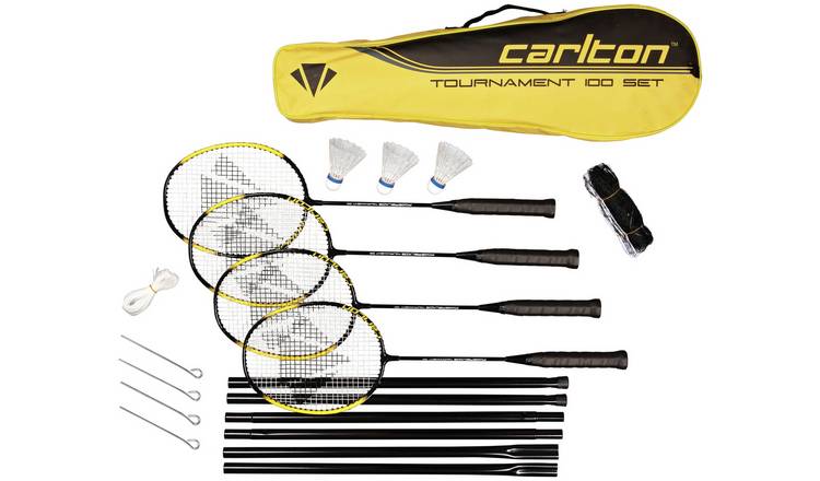 Carlton Tournament 4 Player Set Badminton Racket Silver