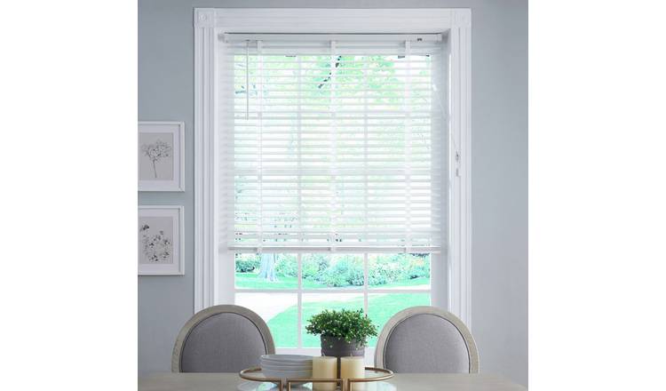 Little Black Book Basswood White 50mm Venetian Blind - 70cm