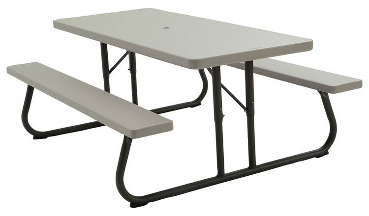 Lifetime 6 Seater Plastic Picnic Table - Grey