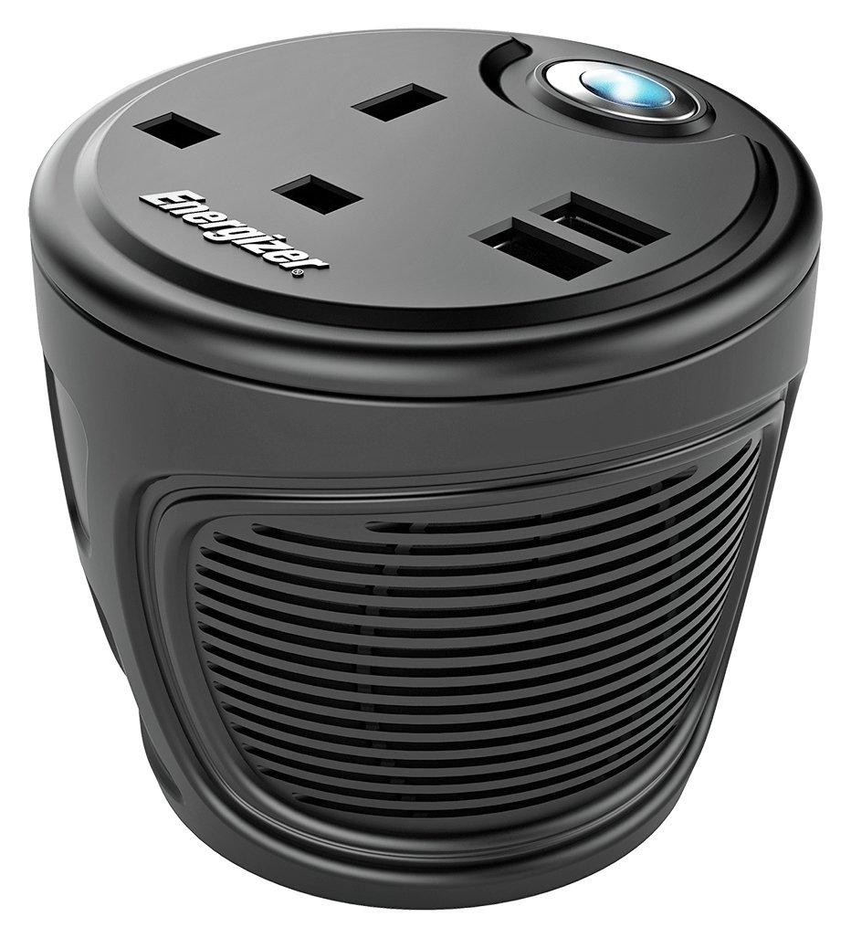Energizer Cup Holder Power Inverter with USB - 120W