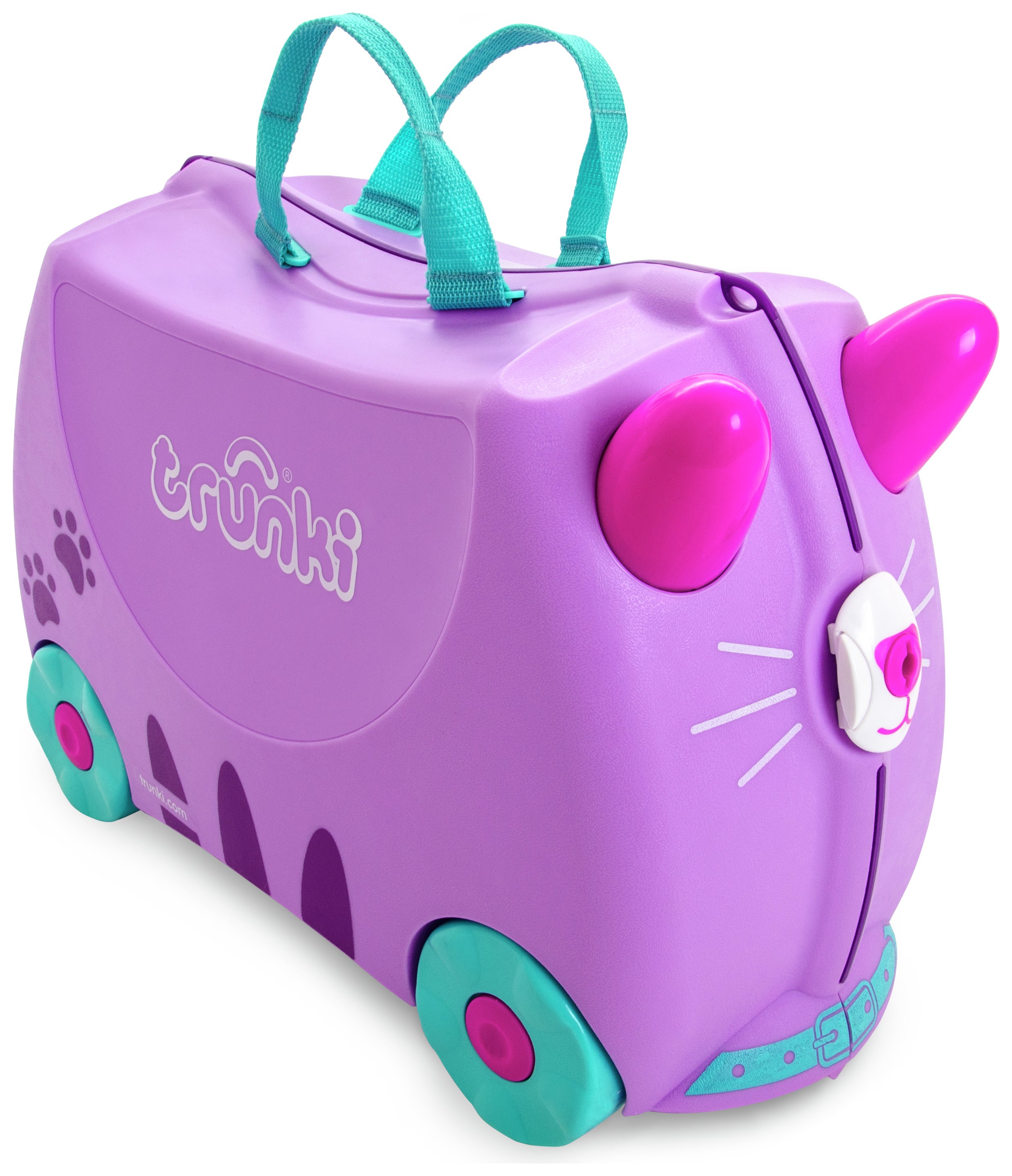 Trunki Cassie the Cat 4 Wheel Hard Ride On Suitcase - Purple