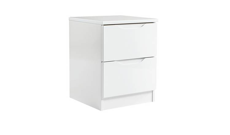 Argos bedside cabinets white shop gloss