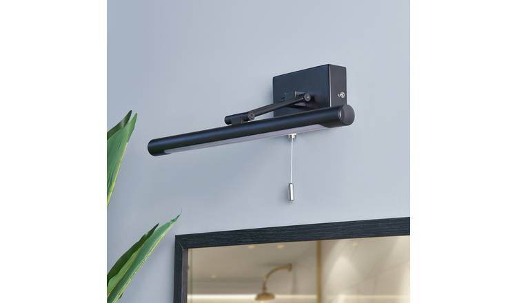 BHS Spa Metal Bathroom LED Wall Light - Black