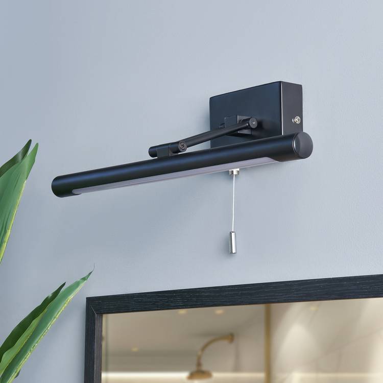 BHS Spa Metal Bathroom LED Wall Light - Black 0