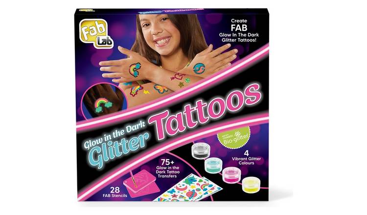 FabLab Glow in the Dark Glitter Tattoos