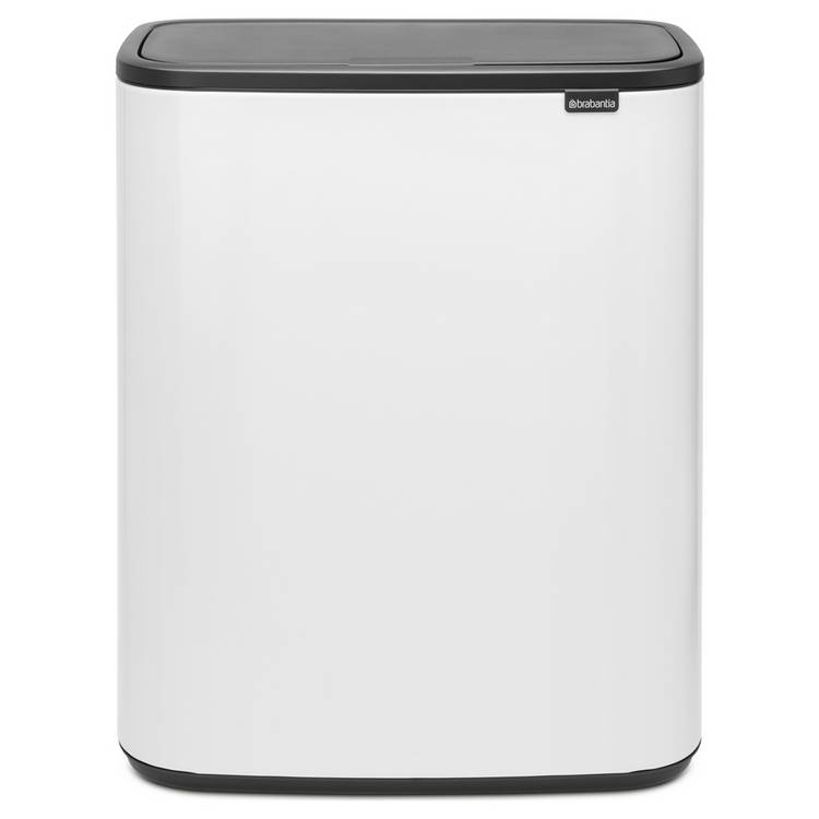 Brabantia Bo 60 Litre Touch Top Bin - White 0
