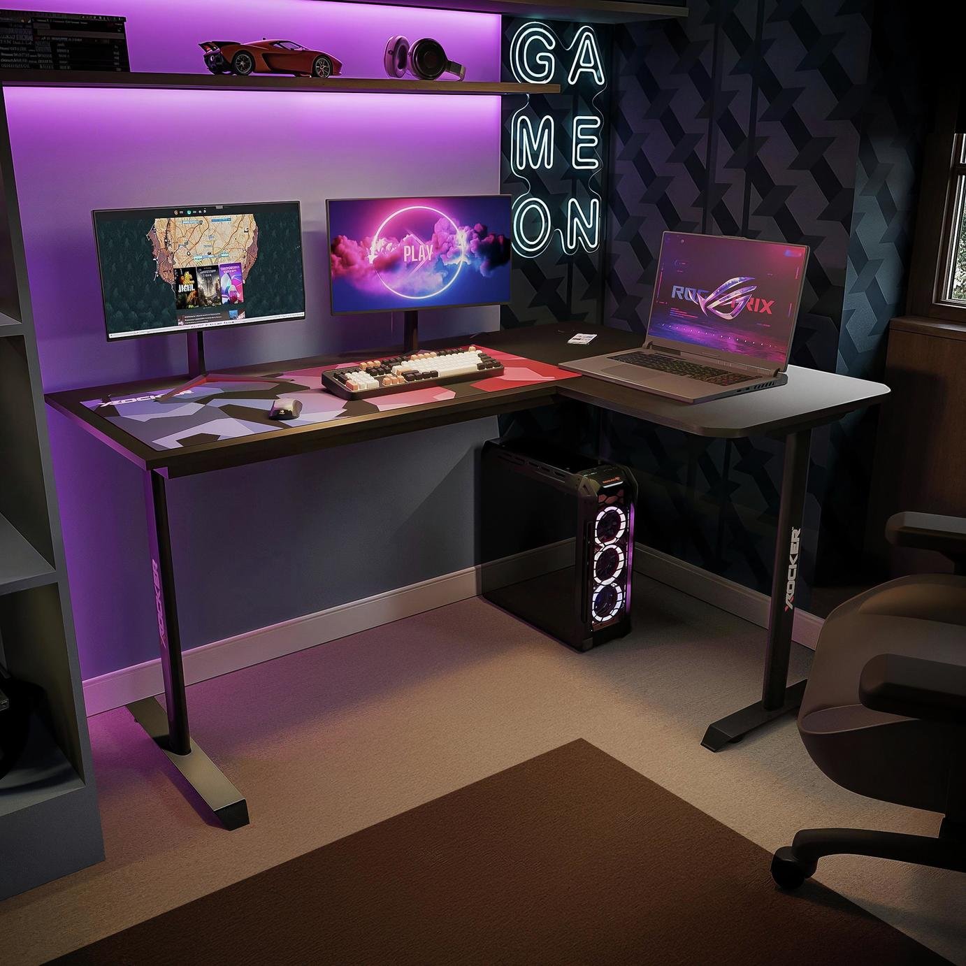 Buy X Rocker Panther XL Reversible Corner Gaming Desk - Black