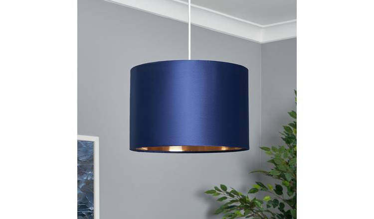 BHS Vera Navy Velvet Easy Fit Lampshade - 30cm