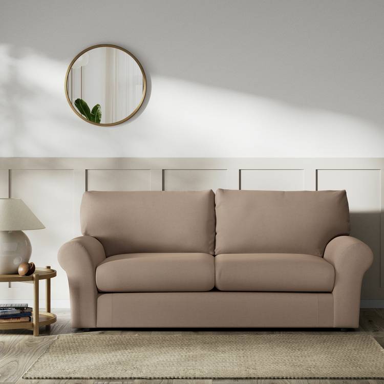 Habitat Molton Fabric 3 Seater Sofa - Biscuit 0