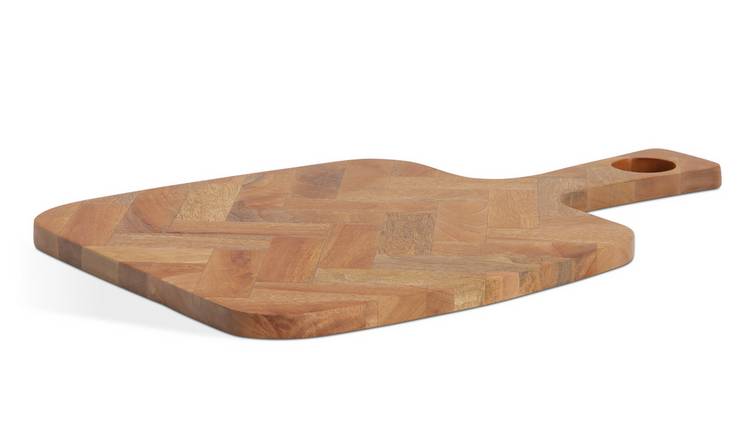 Habitat Mango Wood Parquet Serve Board