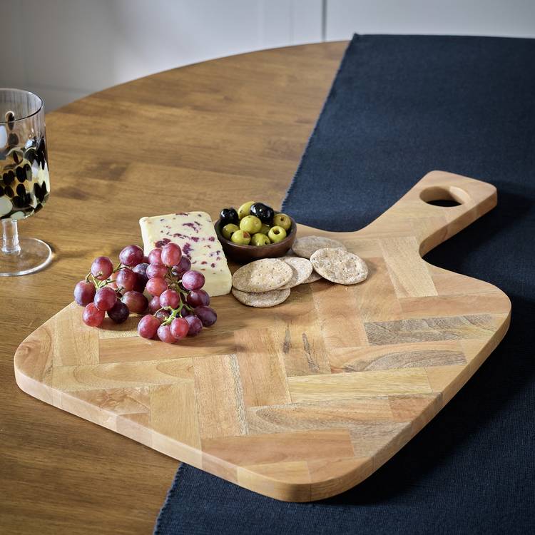 Habitat Mango Wood Parquet Serve Board 0
